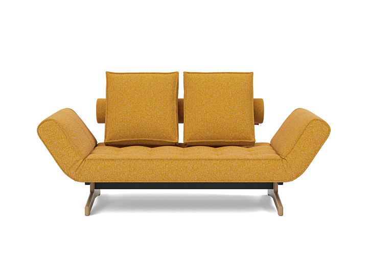 Canapea extensibila Ghia Wood 80x210 cm, tesatura la alegere