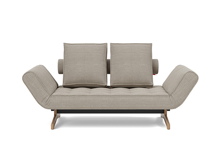 Canapea extensibila Ghia Wood 80x210 cm, tesatura la alegere
