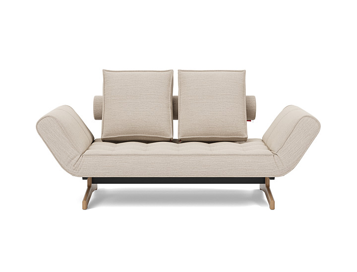 Canapea extensibila Ghia Wood 80x210 cm, tesatura la alegere