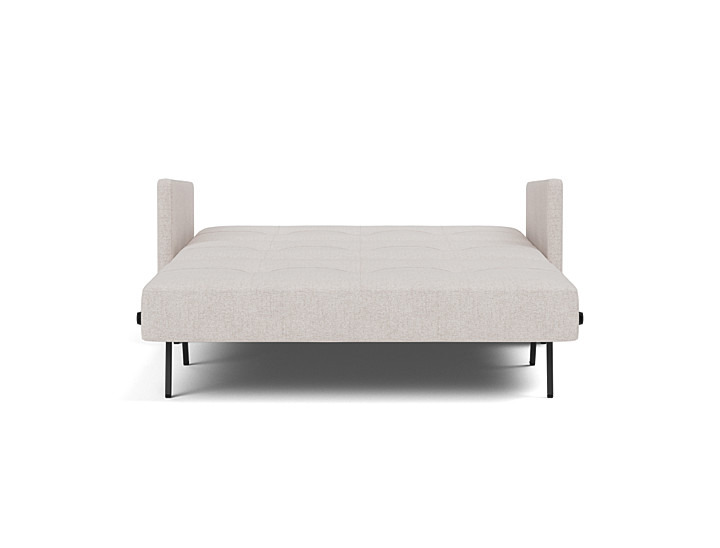 Canapea extensibila cu cotiere Cubed 140x200cm, tesatura la alegere