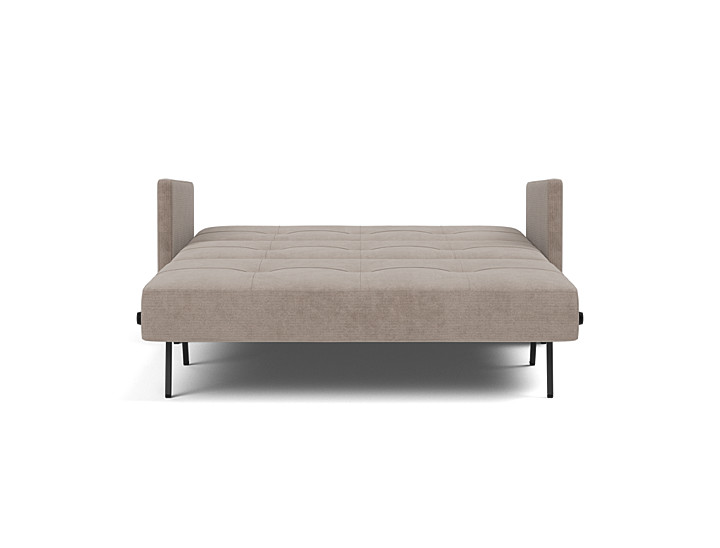 Canapea extensibila cu cotiere Cubed 140x200cm, tesatura la alegere