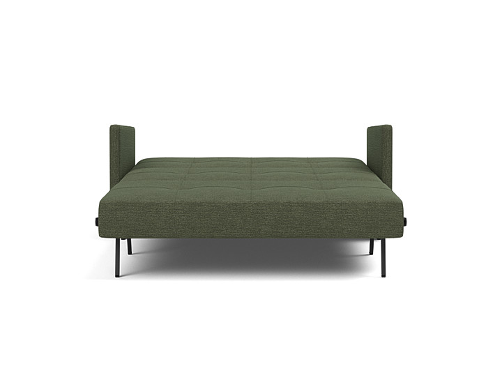 Canapea extensibila cu cotiere Cubed 140x200cm, tesatura la alegere