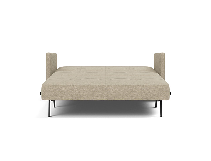 Canapea extensibila cu cotiere Cubed 140x200cm, tesatura la alegere