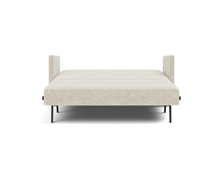 Canapea extensibila cu cotiere Cubed 140x200cm, tesatura la alegere