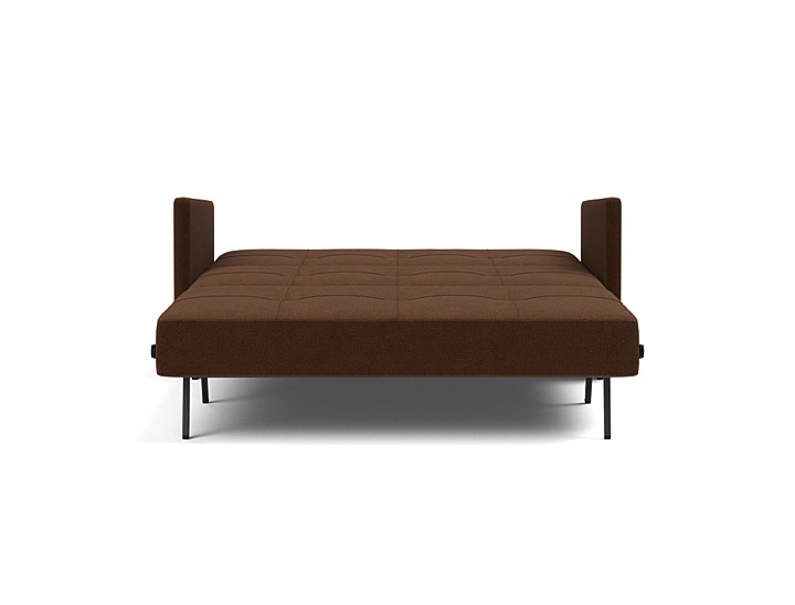 Canapea extensibila cu cotiere Cubed 140x200cm, tesatura la alegere