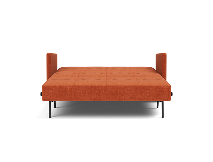 Canapea extensibila cu cotiere Cubed 140x200cm, tesatura la alegere