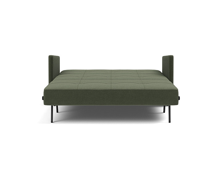 Canapea extensibila cu cotiere Cubed 140x200cm, tesatura la alegere