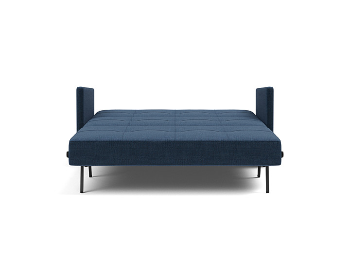 Canapea extensibila cu cotiere Cubed 140x200cm, tesatura la alegere