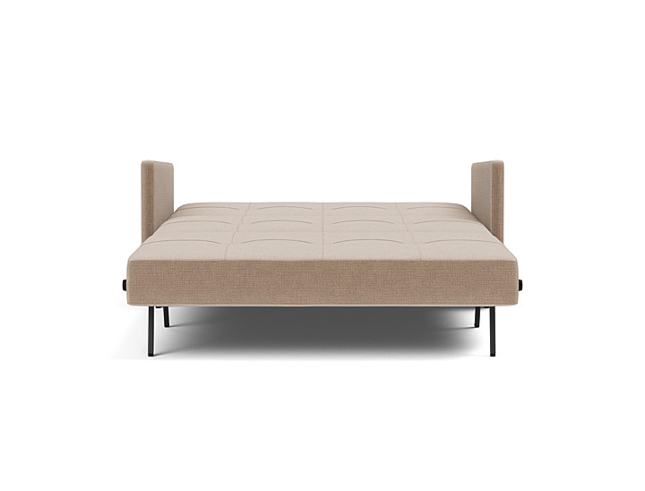 Canapea extensibila cu cotiere Cubed 140x200cm, tesatura la alegere