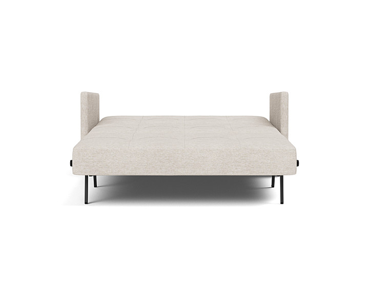 Canapea extensibila cu cotiere Cubed 140x200cm, tesatura la alegere