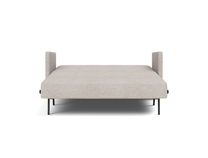 Canapea extensibila cu cotiere Cubed 140x200cm, tesatura la alegere