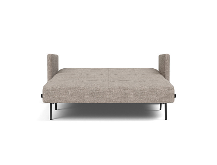 Canapea extensibila cu cotiere Cubed 140x200cm, tesatura la alegere