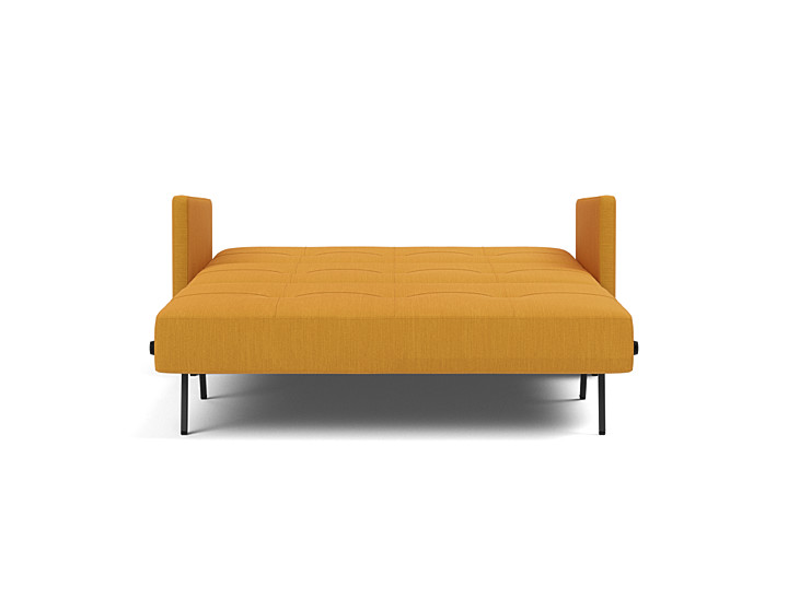 Canapea extensibila cu cotiere Cubed 140x200cm, tesatura la alegere