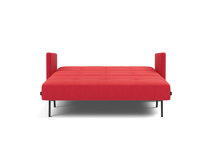 Canapea extensibila cu cotiere Cubed 140x200cm, tesatura la alegere