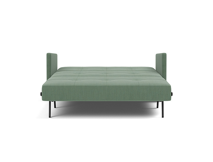 Canapea extensibila cu cotiere Cubed 140x200cm, tesatura la alegere