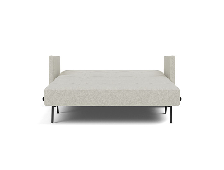 Canapea extensibila cu cotiere Cubed 140x200cm, tesatura la alegere