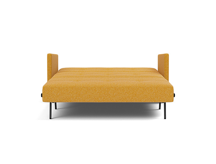 Canapea extensibila cu cotiere Cubed 140x200cm, tesatura la alegere