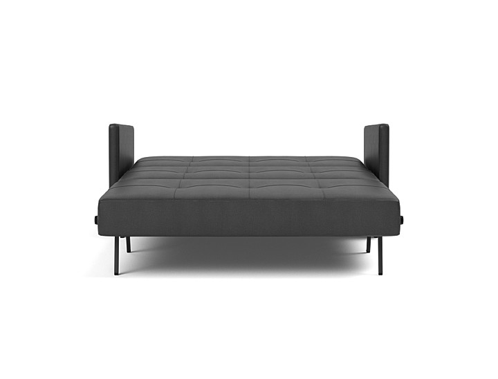 Canapea extensibila cu cotiere Cubed 140x200cm, tesatura la alegere