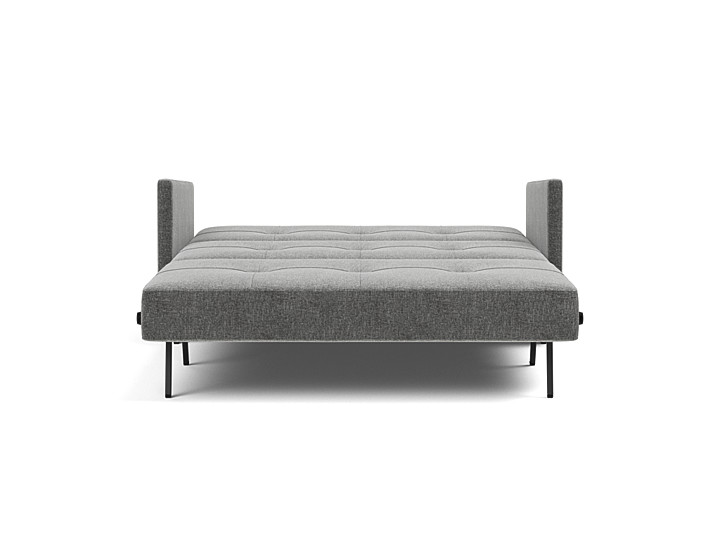 Canapea extensibila cu cotiere Cubed 140x200cm, tesatura la alegere