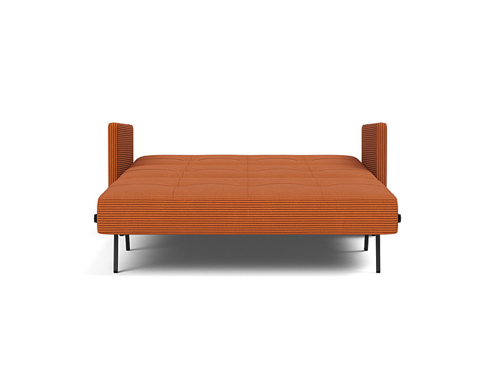 Canapea extensibila cu cotiere Cubed 140x200cm, tesatura la alegere