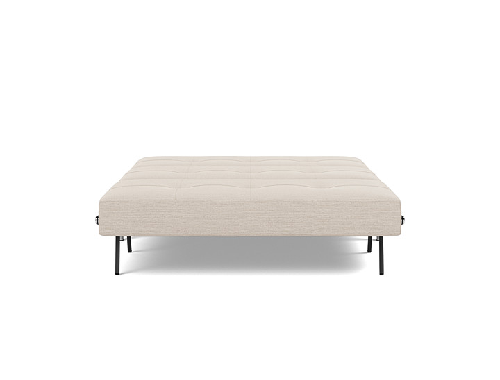 Canapea extensibila Cubed Chrome Blida Sand Grey 140x200cm