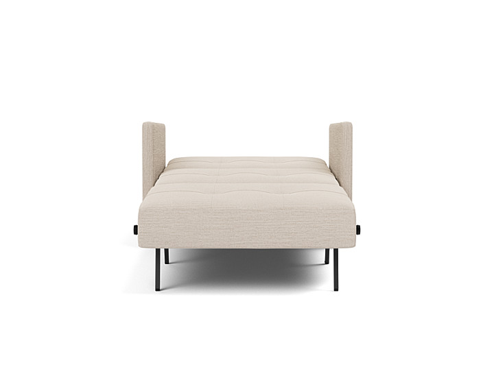 Fotoliu pat cu cotiere Cubed 02 Blida Sand Grey 90x200cm