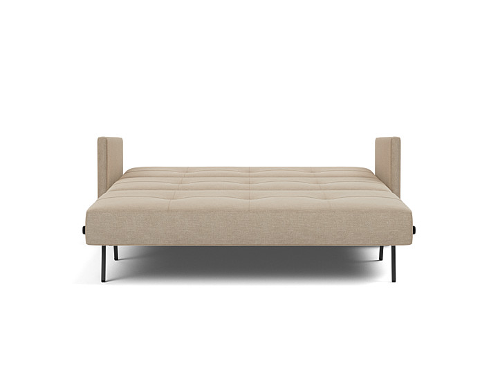Canapea extensibila cu cotiere Cubed 02 160x200cm, tesatura la alegere