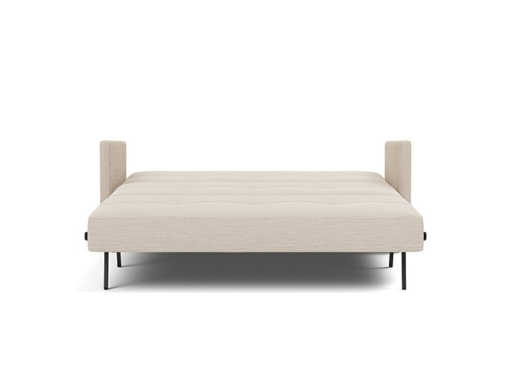 Canapea extensibila cu cotiere Cubed 02 Blida Sand Grey 160x200cm