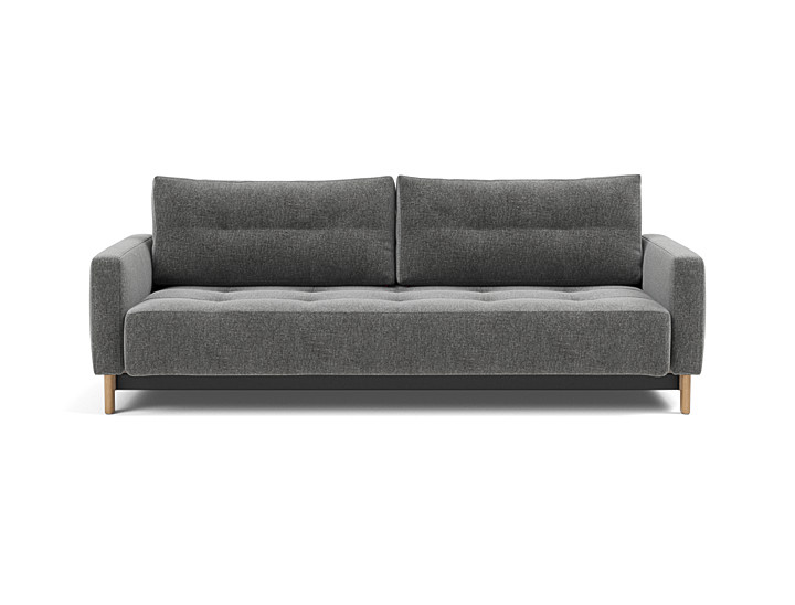 Canapea extensibila Pyxis D.E.L. Twist Charcoal 155x200cm