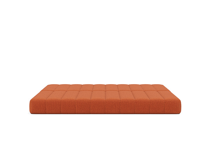 Canapea extensibila CozyPad cu brate Esina Rust Orange 208x208cm