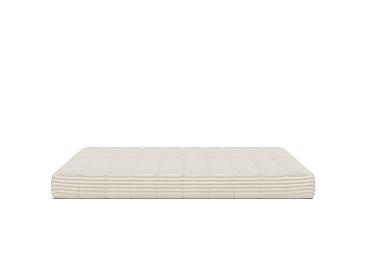 Canapea extensibila CozyPad cu brate Corduroy Ivory 208x208cm