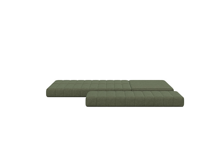 Canapea extensibila cu sezlong CozyPad L-Shape 312x208cm, tesatura la alegere