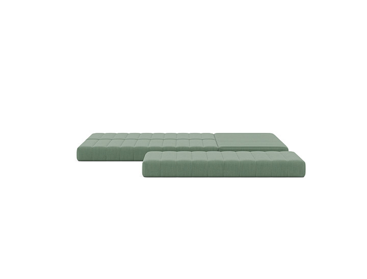 Canapea extensibila cu sezlong CozyPad L-Shape 312x208cm, tesatura la alegere