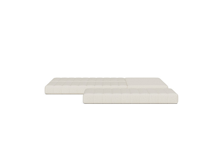 Canapea extensibila cu sezlong CozyPad L-Shape 312x208cm, tesatura la alegere