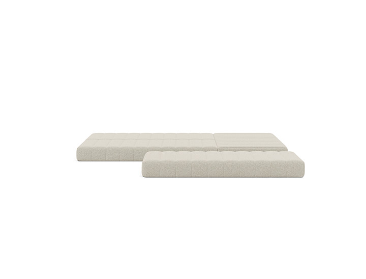 Canapea extensibila cu sezlong CozyPad L-Shape 312x208cm, tesatura la alegere