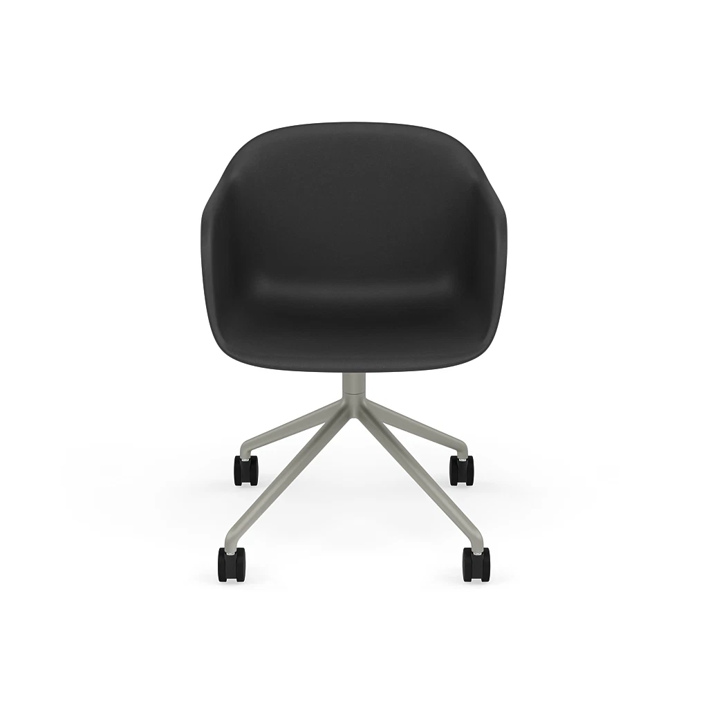 Fiber Armchair Swivel Base w. Castors by Muuto