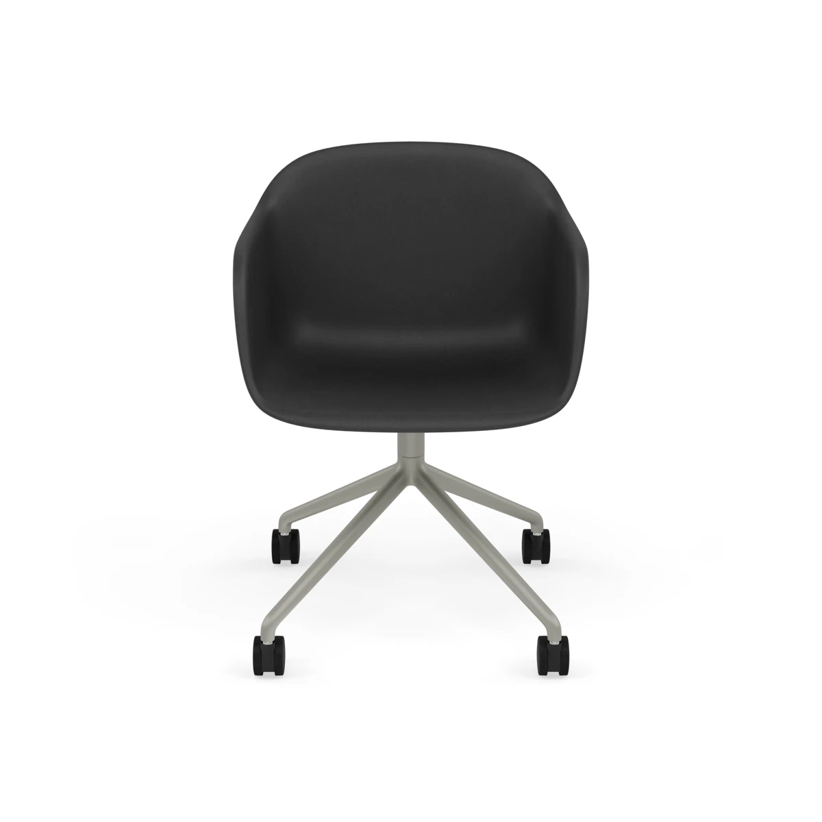 Fiber Armchair Swivel Base w. Castors by Muuto