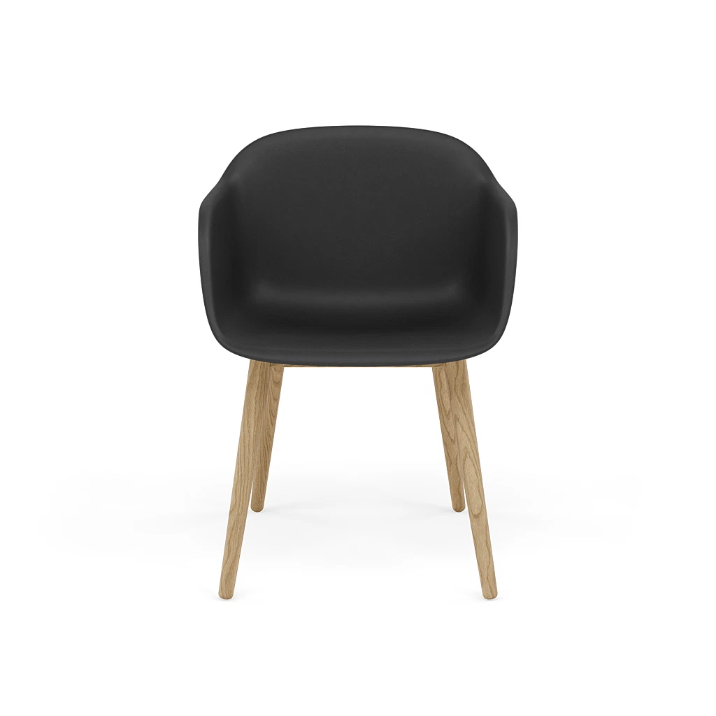 Fiber Armchair Wood Base by Muuto