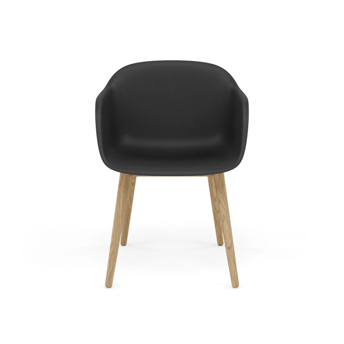 Fiber Armchair Wood Base by Muuto