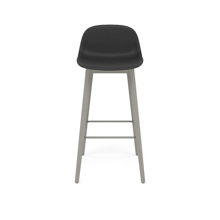 Fiber Bar Stool Wood Base - 75 cm / 29.5" by Muuto