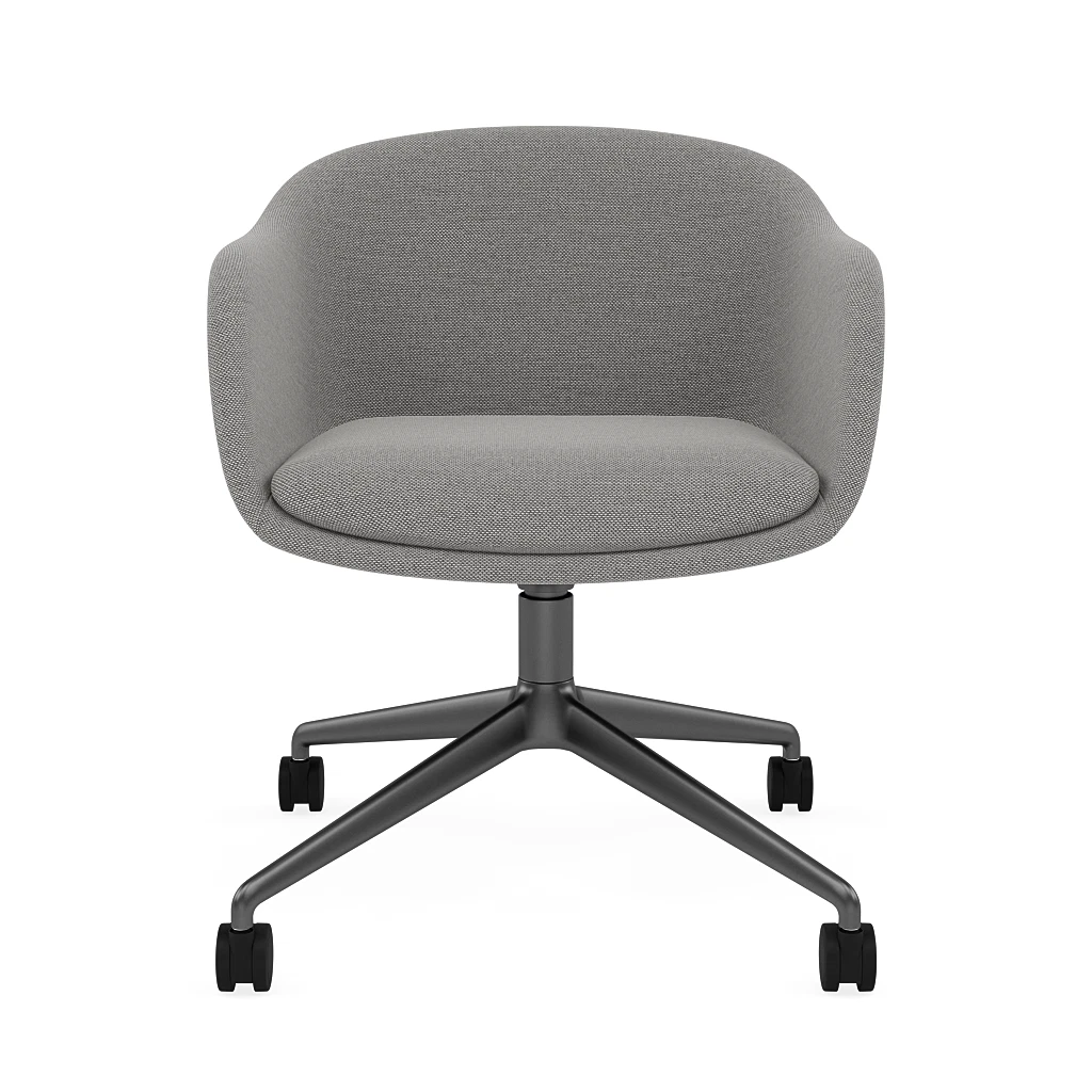 Fiber Conference Armchair Swivel Base w. Castors by Muuto