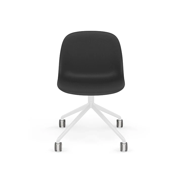 Fiber Side Chair Swivel Base w. Castors by Muuto