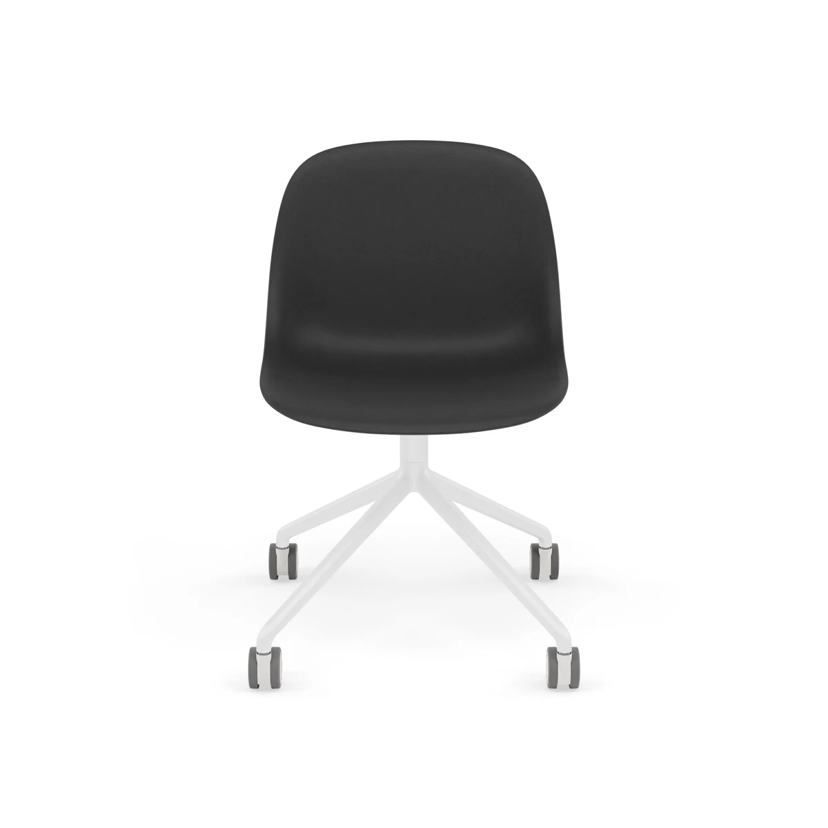 Fiber Side Chair Swivel Base w. Castors by Muuto