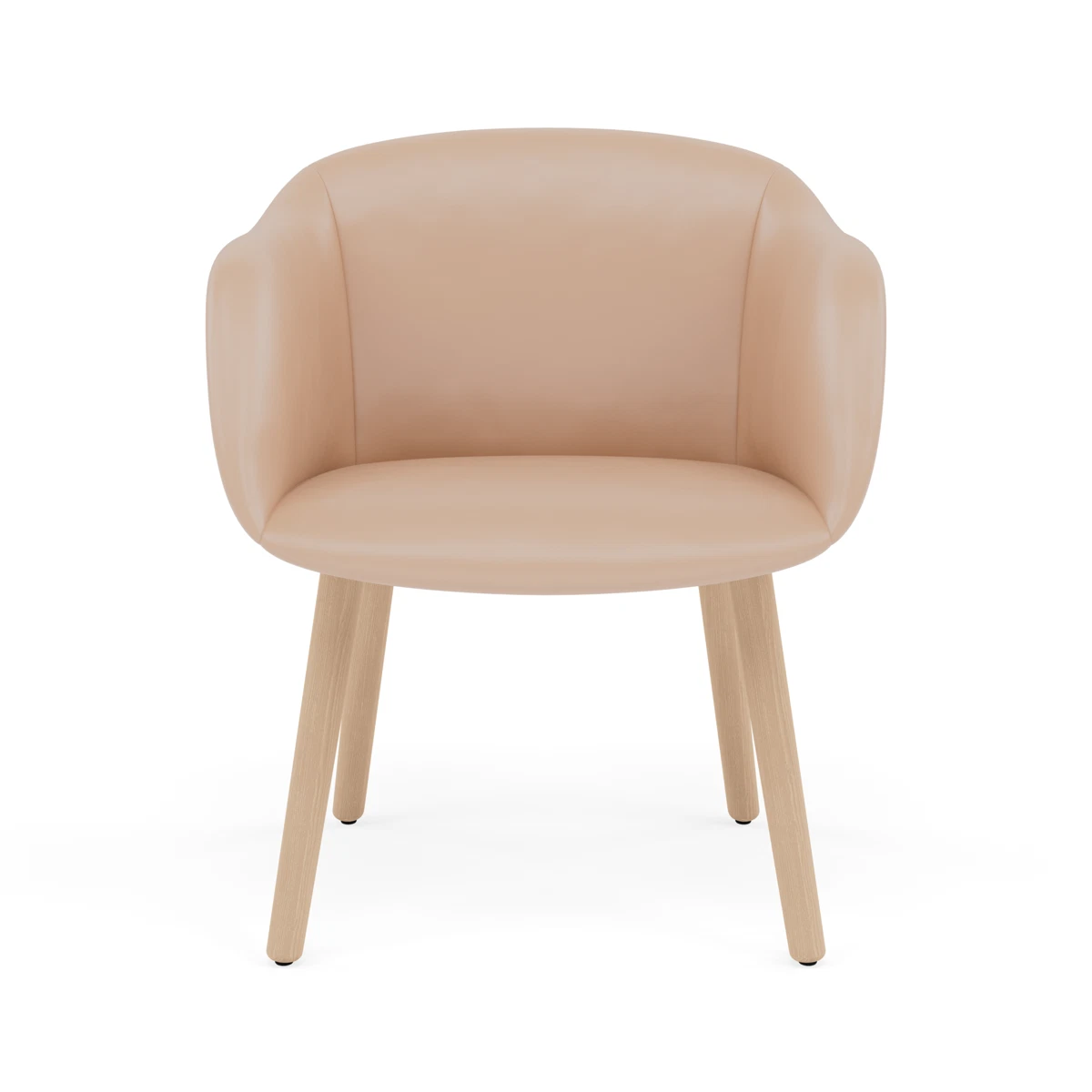Fiber Soft Armchair Wood Base by Muuto