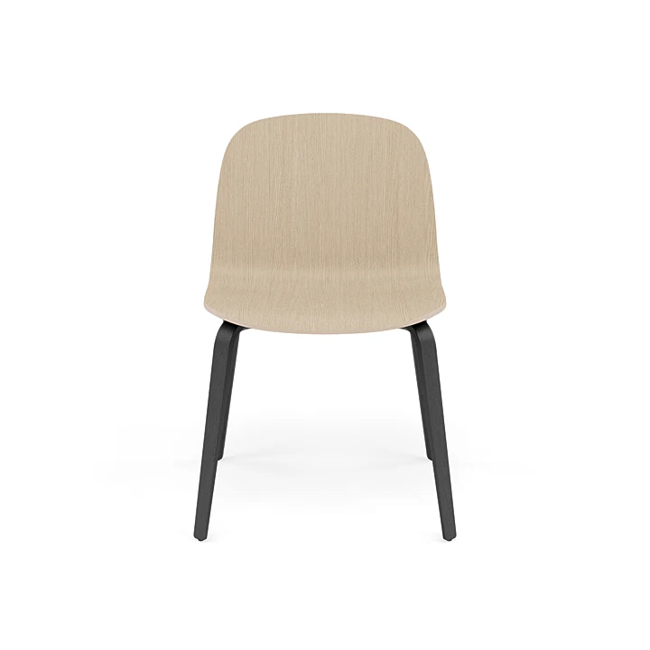 Visu Wide Chair Wood Base by Muuto