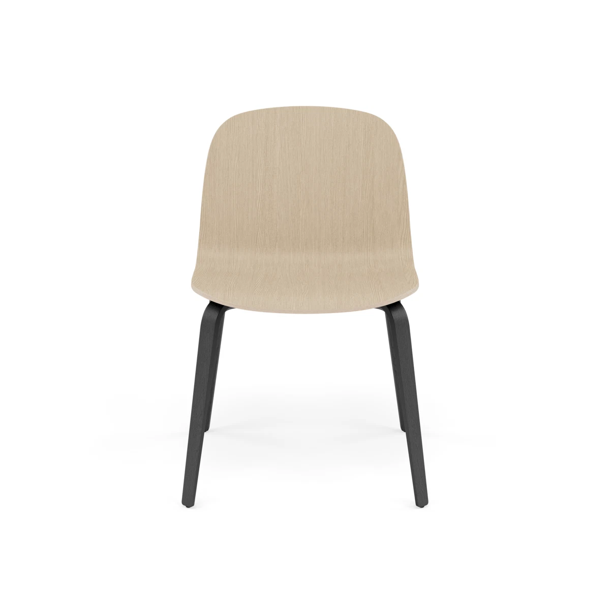 Visu Wide Chair Wood Base by Muuto