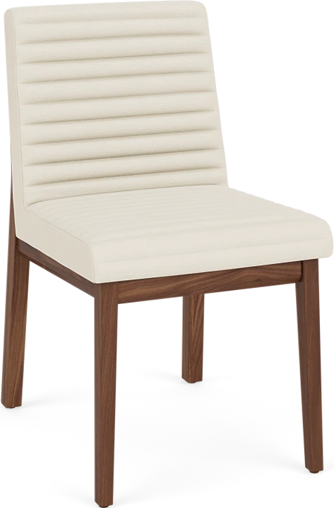 Olsen Side Chair in Laino Bone Leather w/Salt Legs