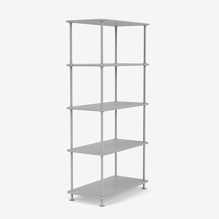 Montana Free 400000 Tall Narrow, 18 Inch Wide White Bookcase