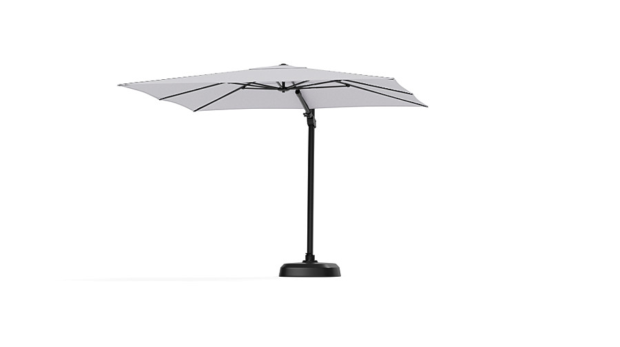 10 Ft Square Cantilever Umbrella with AKZ Base 10 Ft Square Cantilever Umbrella with AKZ Base