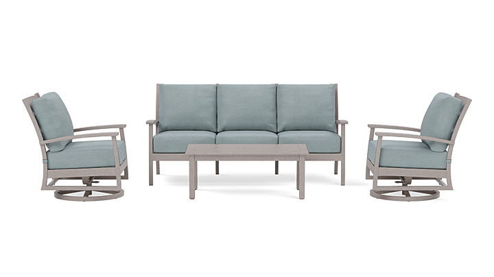 Halloran patio chair with sunbrella cushions outlet